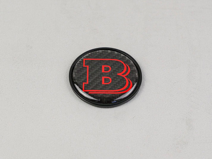 Mercedes-Benz G-Wagon G-Class W463 W463A Brabus Badge Red Logo Emblem 55mm for Hood Scoop Trunk